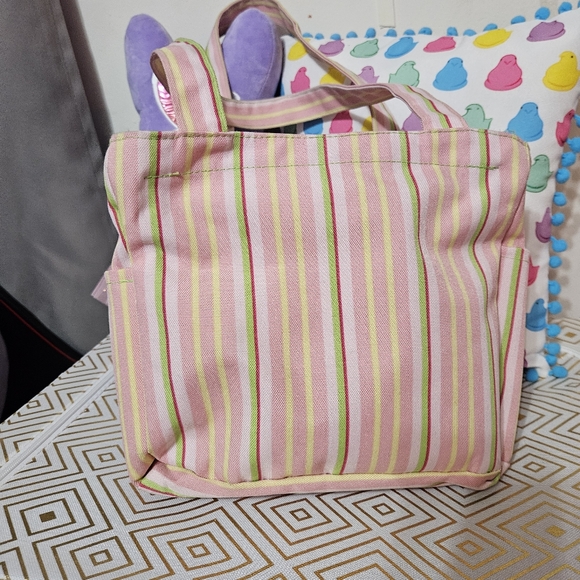 Special Delivery Multi color Pink Geen Yellow Red  Mini Tote Bag - Picture 4 of 14